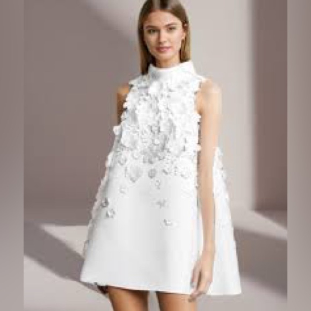Beulah style white bridal or debutante dress